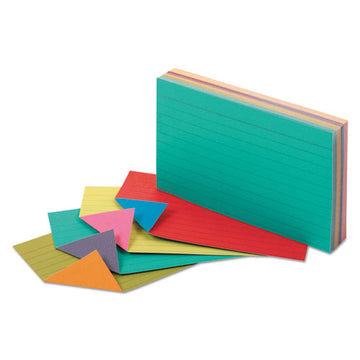 Oxford™ Extreme Index Cards, Ruled, 3 X 5, Assorted, 100-pack freeshipping - TVN Wholesale